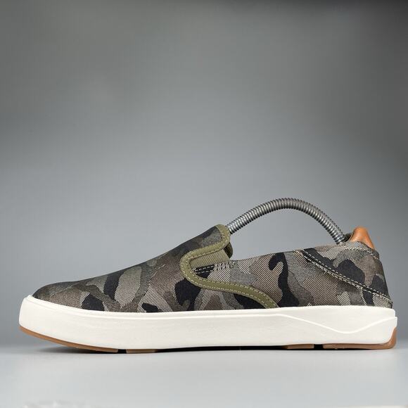 OluKai Lae'Ahi Pa'i Men Size 8.5 Husk Ke Au Camo Casual Slip On Shoes Casual NEW - Picture 6 of 8